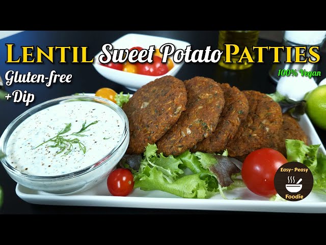 🍽️ Protein-Packed Lentil and Sweet Potato Patties – Easy & Delicious Plant-Based Recipe 🌱