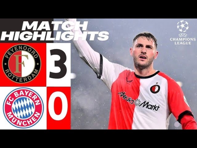 Feyenoord vs Bayern Munich (3-0) Extended Highlights & All Goals 2025 | Champions League