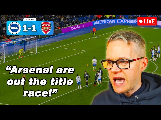 Brighton vs Arsenal 1-1 Mark Goldbridge Watch Along