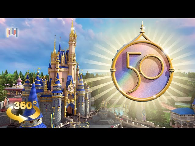 VR Disney Worlds 50th Anniversary 360 Castle