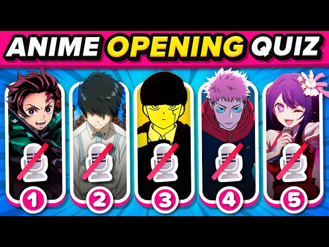 ANIME OPENING QUIZ BUT WITHOUT VOICE 🎙️🚫 [50 Popular Anime Openings]