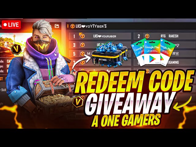 FREE FIRE LIVE CUSTOM ROOM GIVEAWAY | FF LIVE TEAM CODE GIVEAWAY | FF LIVE GIVEAWAY DJ ALOK |FF LIVE