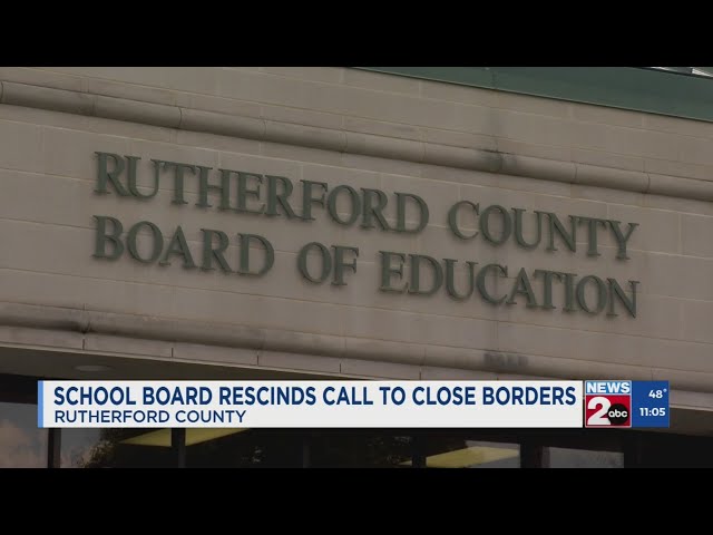 School board rescinds call to close borders