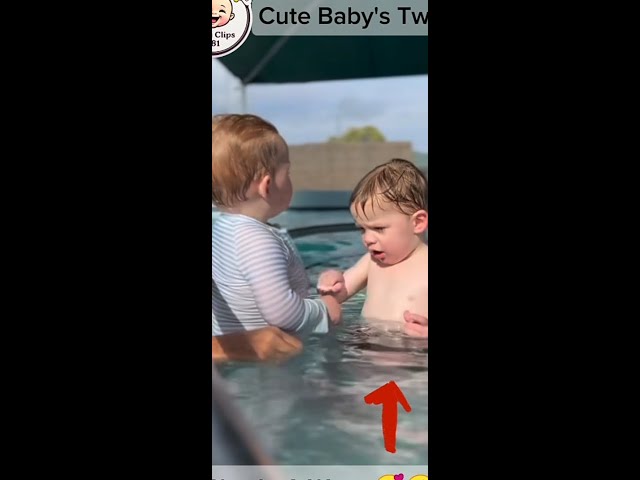 Cute Baby's Twins Playing In A Water 🏊🏿🥰 #cutebabies #cutechildren #baby