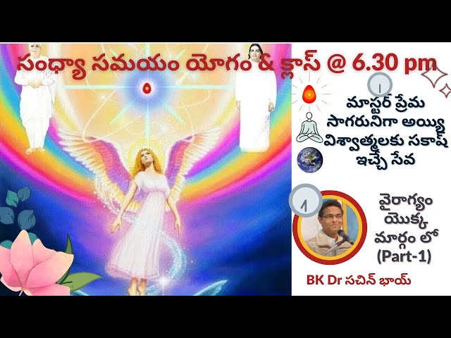 Evening Meditation || 14-02-2025 || సంధ్యా సమయం యోగం &  క్లాస్ @ 6.30 pm || Telugu LIVE Commentary