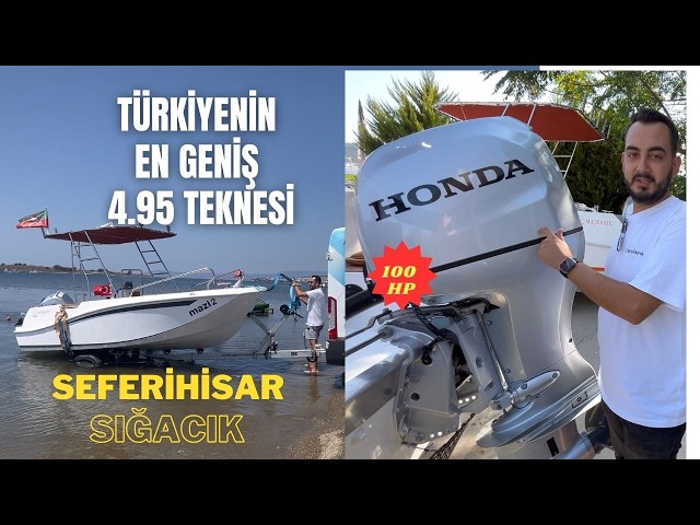 Majestic 495 Honda 100 HP : Türkiye'nin En Geniş Teknesi Denize İndi! #seferihisar #sığacık #akarca