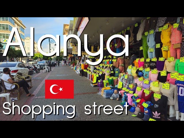 ALANYA TÜRKIYE Damlataş Shopping Street to Marina 12.10.2024 | 4K 60fps HDR real audio