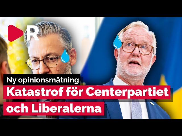 Katastrofsiffror för Centerpartiet och Liberalerna i SVT / Verian