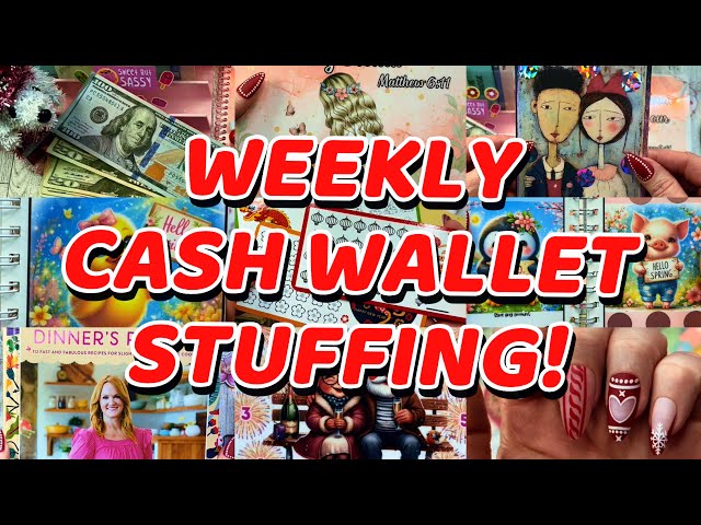 WEEKY WALLET STUFFING! Happy Mail, and a few savings challenges!