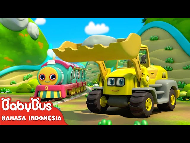 Kereta Kecil yang Bahagia Berangkat！🚆| Lagu Anak-anak | Kartun Anak | BabyBus Bahasa Indonesia