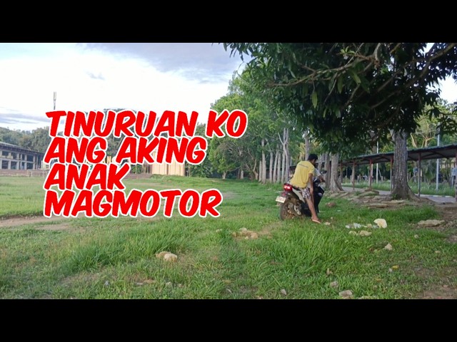 Tinuruan ko ang aking anak magmotor [How to ride a motorcycle] [How to drive a motorcycle]