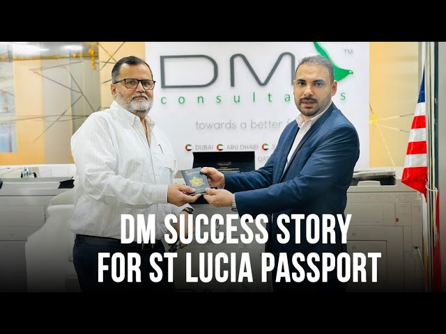 "Muhammad Ashraf from Pakistan Receives St. Lucia Passport with Help of DM Consultants!" #success