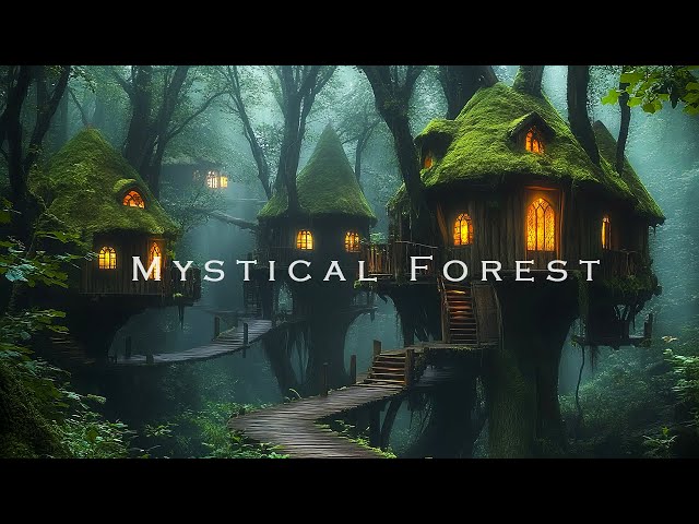 Mystical Forest - Deeply Beautiful Ethereal Music With Rain - Ambient Meditation Soundscape