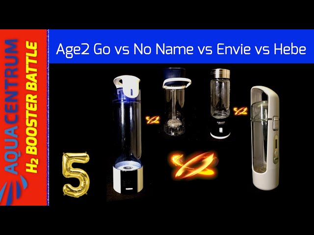 Test 5: Age2 Go / No Name 2 / Envie H2 / Hebe | H2 content test with blue H2 test drops