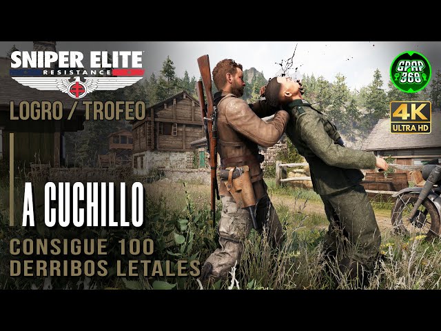 Sniper Elite: Resistance | Logro / Trofeo: A cuchillo (Conseguir 100 derribos letales)