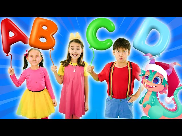 ABC Song with Balloons | Nursery Rhymes | Hokie Pokie Kids Songs