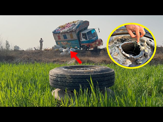 Emergency Truck Repair Stuck Axle and Broken Rear Wheel Housing Fix “Pakistani Trucks “