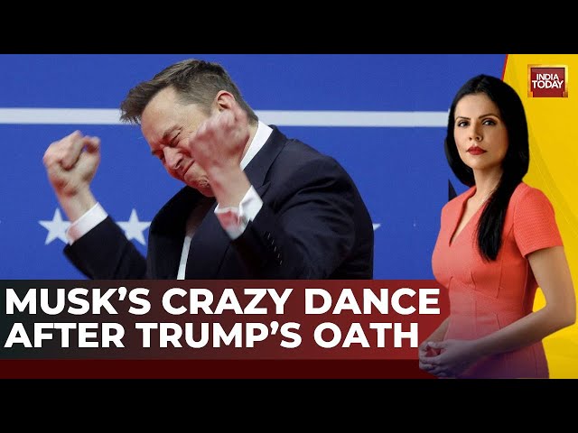 Trump's Inauguration Goes Viral: Elon Musk's Crazy Dance | Doanld Trump Wields The Ceremonial Sword