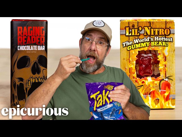 ‘Pepper X’ Creator Ed Currie Tries 16 Of The Hottest Snacks | Hot Takes | Epicurious