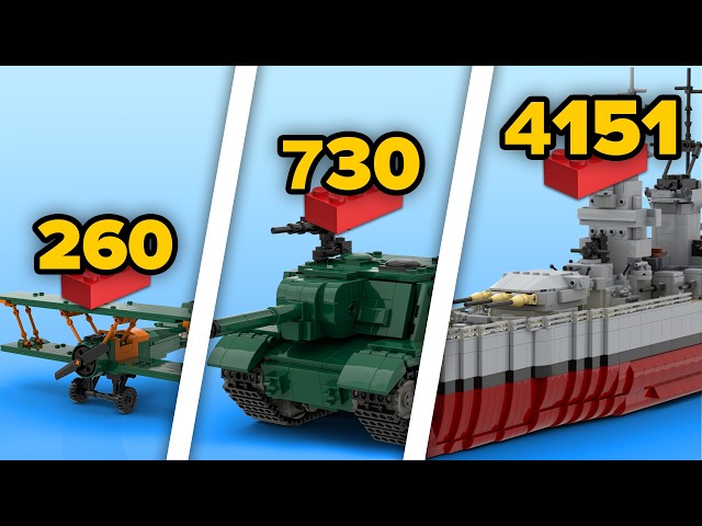 LEGO WW2 Military Equipment in Different Scales | Comparison