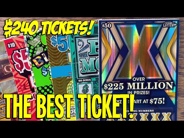 THE BEST TICKET!  2X $50 "X" Lottery Tickets!