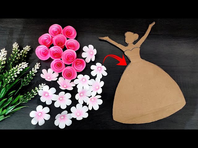 Unique Paper wall hanging craft ideas | Paper craft for home decor | Easy Paper flower wall decor