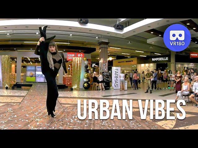 VR180 3D. A girl from Urban Vibes dancing in a beauty pageant final