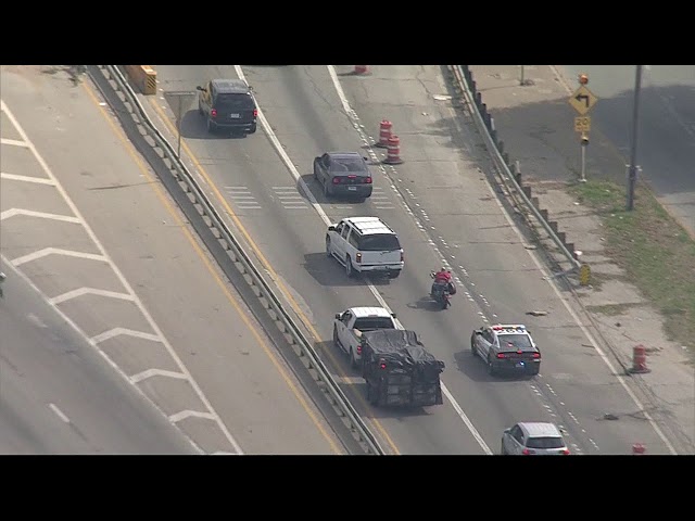 Man on a stolen motorcycle leads police on cross-county chase