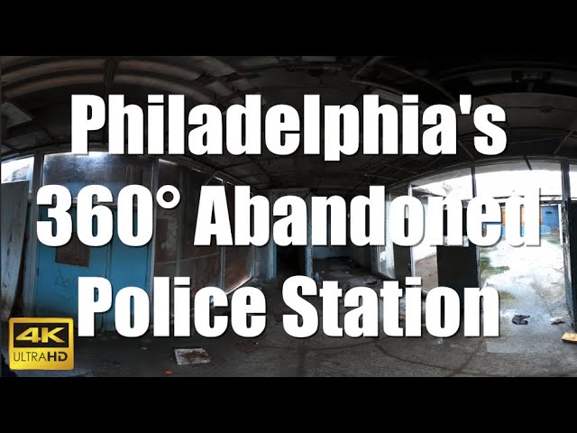 360° Walking Tour 4K Philadelphia Worst Hoods | Exploring Abandoned Police Station VR Video