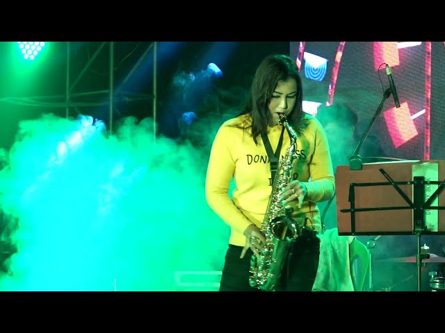 Lipika's 1st Saxophone Music | Jeeta Tha Jiske Liye | New Happy Night | Maa Studio