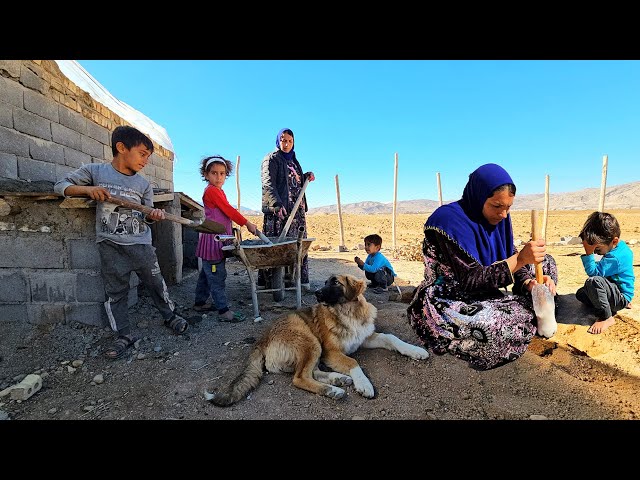 "Cementing the roof: cooking delicious local food"