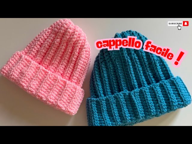 Tutorial cappello all’uncinetto facile 🧶