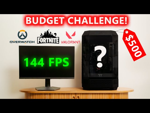 $500 Budget Gaming PC Challenge | Step-by-Step Build