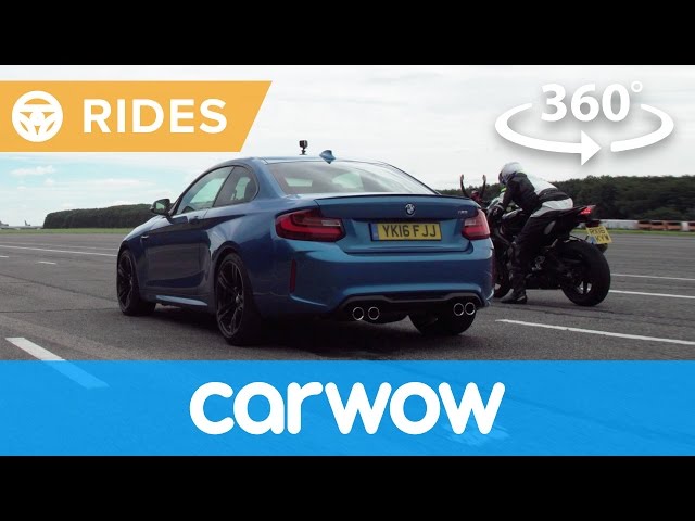 Car vs motorcycle - which is faster? 360 drag race | Passenger Rides