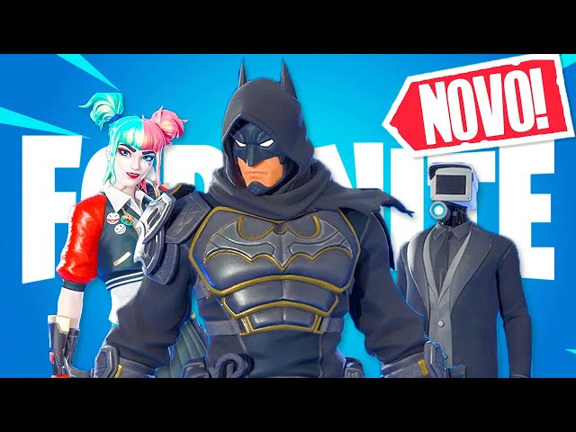 Testei BATMAN SHINOBI, ARLEQUINA Karuta e Skibidi Toilet no FORTNITE !