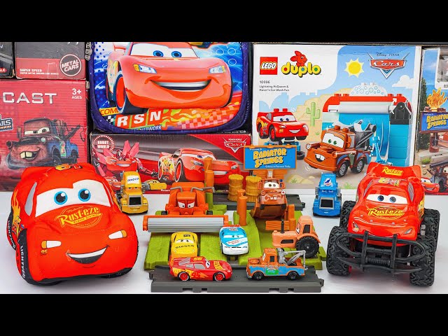 Disney Pixar Cars Unboxing Review | Lightning McQueen | Mattel Disney Pixar Cars Glow Racers Playset