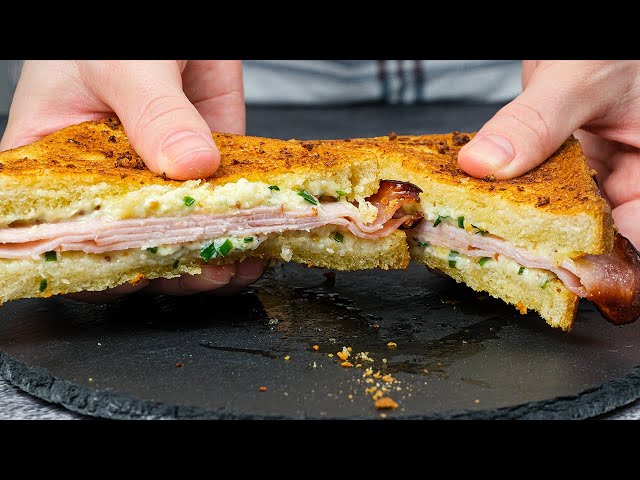 Only 3 Ingredients, This Easy Air Fryer Recipe of Garlic Sandwich and Ham CHANGED My Breakfasts