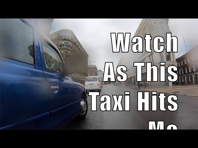 Compilation of Near Misses & Dangers of Cycling Through London: A Black Cab Hit Me!