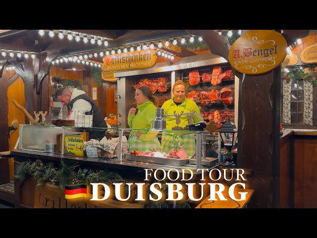 [4K] DUISBURG, Germany | Christmas Market Food Tour | Germany Has The BEST Christmas Markets🎄🇩🇪