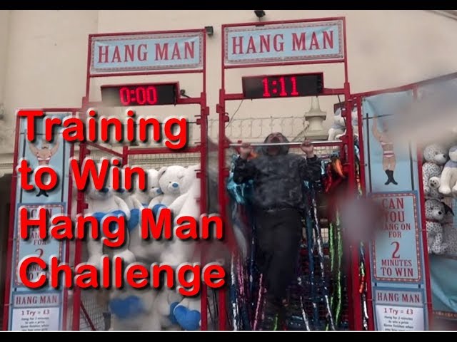 Training to Win Bar Hang Challenge! 2 Min / 100 Seconds Rotating / Spinning Bar