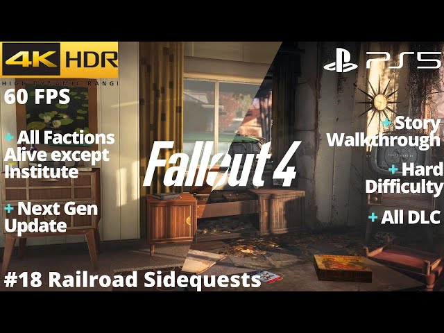 Fallout 4 (PS5) - #18 Railroad Sidequests WALKTHROUGH No Commentary