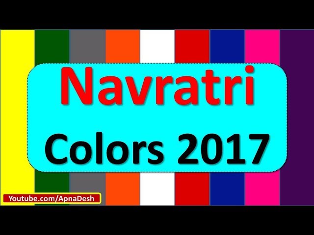 Navratri colors list of 9 colours for September