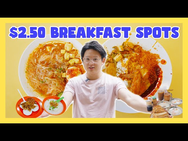 Hunting for $2.50 breakfast spots in Singapore | Food Finders Singapore S7E1