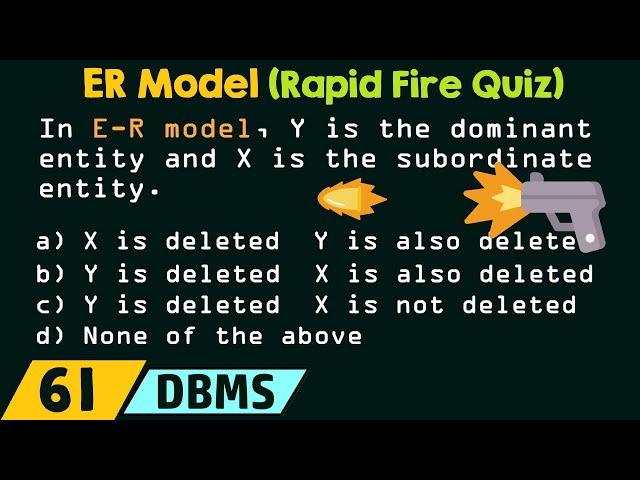 ER Model (Rapid Fire Quiz)