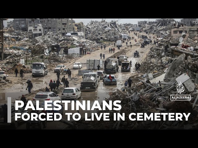 Shelter among gravestones: Palestinians forced to live in cemetery