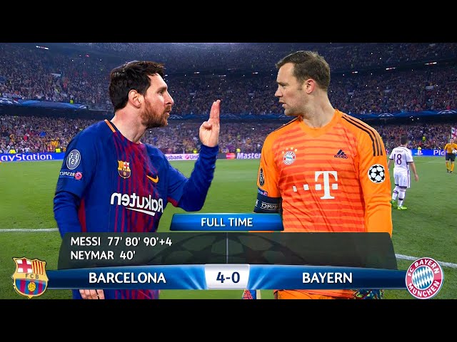 Manuel Neuer will never forget Lionel Messi's humiliating performance in this match