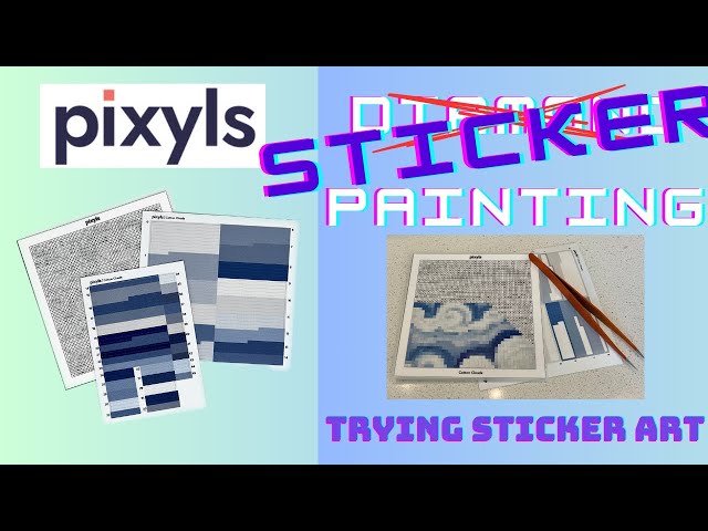 Not Diamond but Sticker Painting | Trying the Pixyls Vinyl Stickers