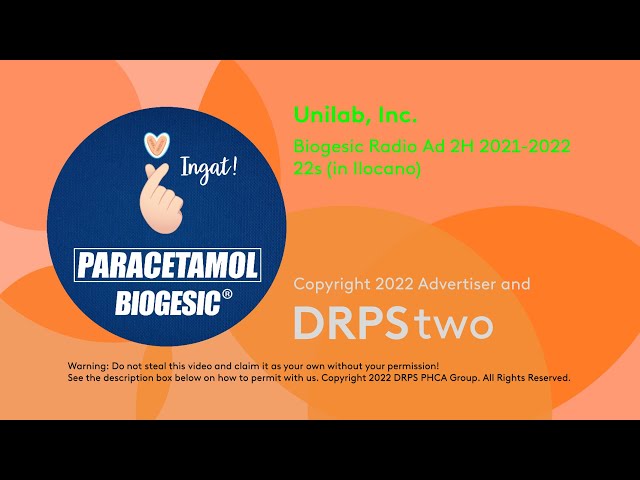 Biogesic Radio Ad 2H 2021-2022 22s (in Ilocano)