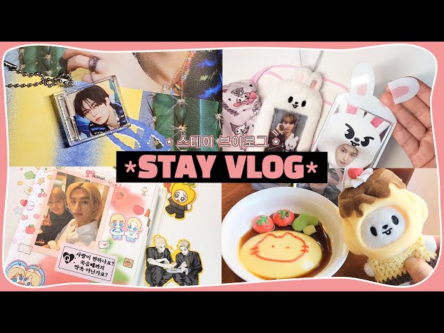 (eng) STAY VLOG | 묵혀둔 스테이 일상🌊 • CD 키링 만들기 • 준등기깡 • 호석촌-재해석 • 푸딩 인형옷 • 다꾸 • 매직스쿨MD | 덕질 브이로그