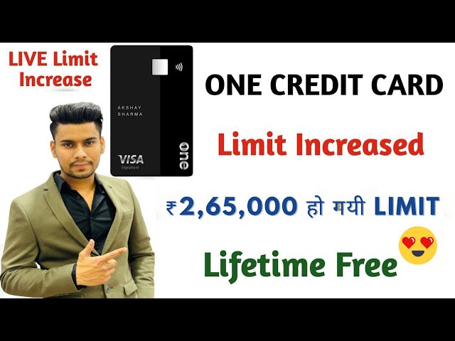 One Card Limit Increase | How To increase One Card Credit Limit | 2024 | 2.65 LAKH LIMIT😍